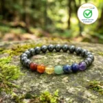 Black Tourmaline Seven Chakras Bracelet