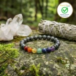 Black Tourmaline Seven Chakras Bracelet - Image 2