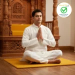 Yellow Woolen Prayer Mat - Image 4