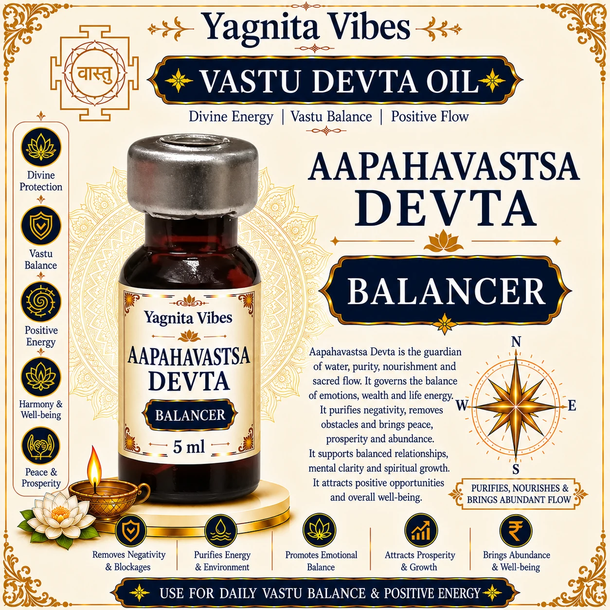 Aapahavastsa Devta Balancer Vastu Oil – 5ml – infographic Aapahavastsa Devta Balancer Vastu Oil – 5ml – infographic