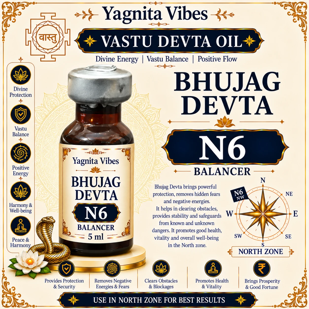Bhujag Devta (N6) Balancer Vastu Oil – 5ml – infographic Bhujag Devta (N6) Balancer Vastu Oil – 5ml – infographic