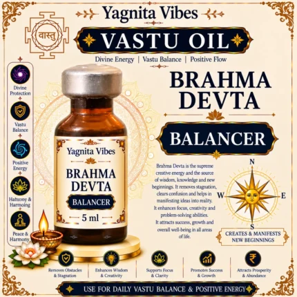 Brahma Devta Balancer Vastu Oil – 5ml – infographic