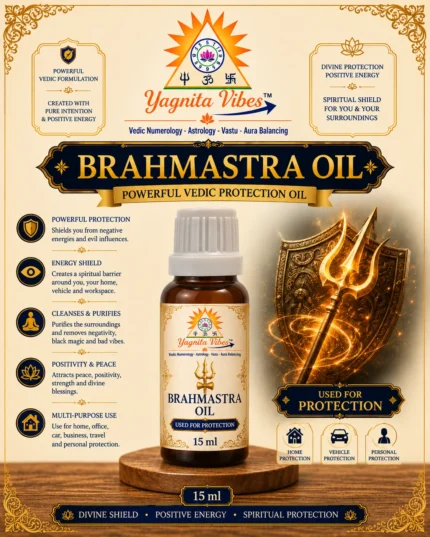 Brahmastra Oil – 15ml (Used for Protection) – infographic