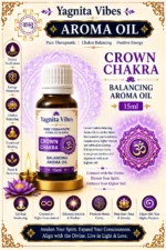 Crown Chakra Balancing Aroma Oil – 15ml – infographic