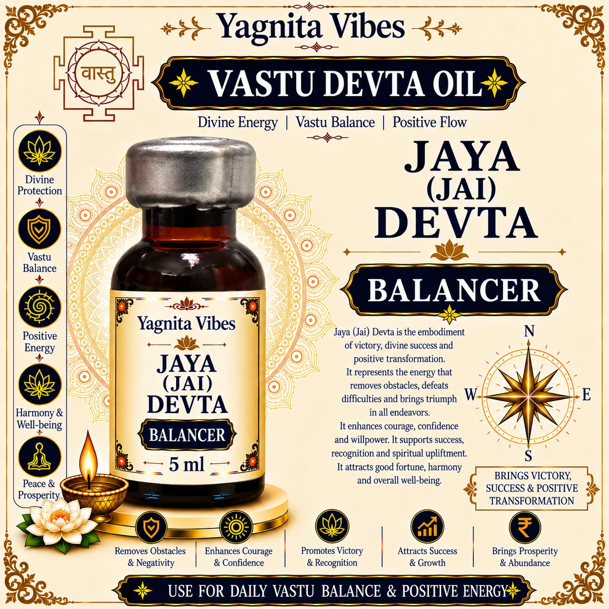 Jaya (Jai) Devta Balancer Vastu Oil – 5ml – infographic Jaya (Jai) Devta Balancer Vastu Oil – 5ml – infographic