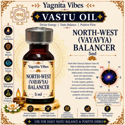 North-West (Vayavya) Balancer Vastu Oil – 5ml – infographic