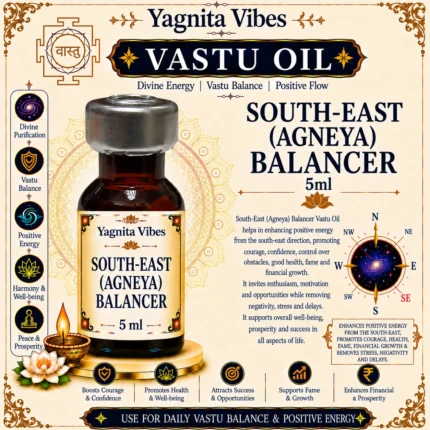 South-East (Agneya) Balancer Vastu Oil – 5ml – infographic