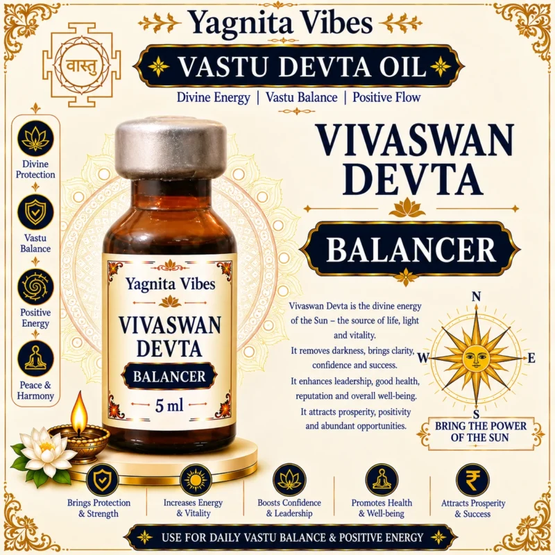 Vivaswan Devta Balancer Vastu Oil – 5ml – infographic